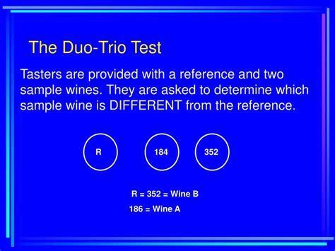 duo trio vs triangle test.